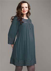 Maternal America - Lace Trim Maternity Tunic/Dress
