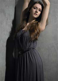Dote - Audrey Maxi Nursing Dress in Dark Grey