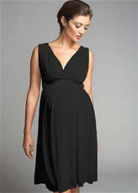 Maternal America - Tulle Maternity Cocktail Dress in Black