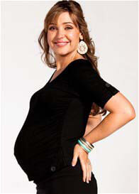 Trimester - Achieve Button Scoop Maternity Top