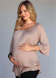 1 in the Oven - 3/4 Sleeve Slub Maternity Tee
