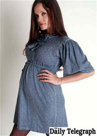 Nuka - Allure Blue Maternity Shirt Dress 