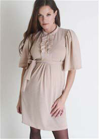 Nuka - Champagne Ruffled Front Dress 