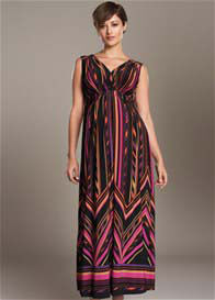 Maternal America - Pleated Maternity Maxi Dress *ON SALE*