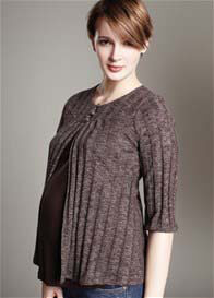 Maternal America - 3/4 Sleeve Nursing / Maternity Sweater