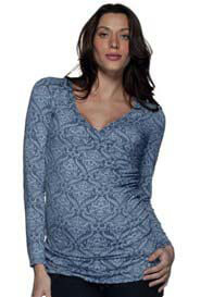 NOM - Bryce Patterned Maternity Top - ON SALE