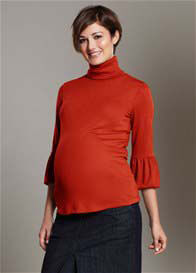 Maternal America - Lantern Sleeve Maternity Top - ON SALE