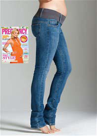 Maternal America - Stone Wash Skinny Jeans