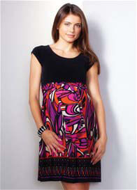 Maternal America - Chloe Print Tie Front Dress