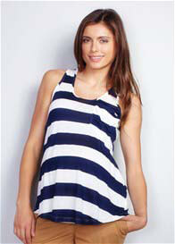 Maternal America - Striped Racerback Tank Top - ON SALE