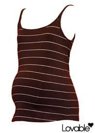 Lovable - Chocolate Stripe Nursing Cami - ON SALE