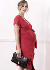 Trimester™ - Alexia Red Wrap Dress