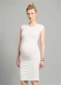 More of Me - White Materni-Tee Dress