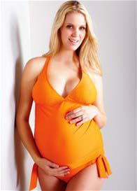 Maternal America - Josie Tankini in Orange - ON SALE
