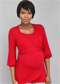 Mayreau - Ellysa Red Nursing Top 