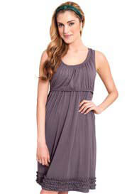 Milk Nursingwear - Ruffle Hemmed Nursing Lounge Dress