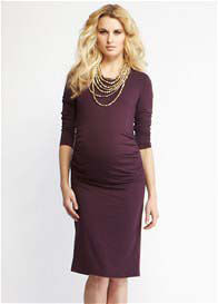 More of Me - Purple Sleeved Materni-tee Dress