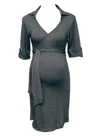 Trimester™ - Lyndon Collared Wrap Dress