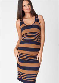Ripe Maternity - Striped Nursing Dress