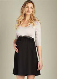 Maternal America - Scoop Neck Dress w Belt