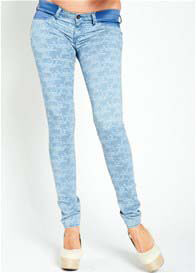 Mavi - Reina Light Floral Print Skinny Jeans  
