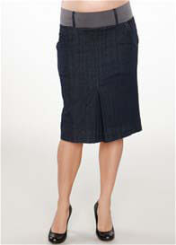 Maternal America - Denim Pleat Skirt - ON SALE
