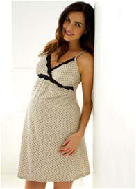 Belabumbum - Khaki Dottie Nursing Nightie