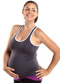Via Prive - Tiger Lily Fitness Tank in Steel