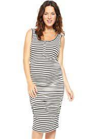 NOM - Striped Nursing Tank Dress