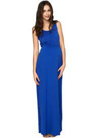 Crave - Scoop Neck Maxi Dress in Cobalt Blue