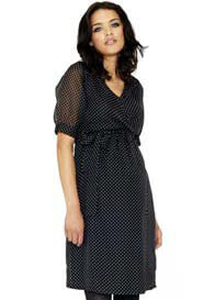 Crave - Key Hole Back Spot Dress