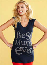 Queen mum - Best Mum Ever Tee in Blue
