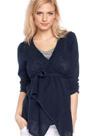 Esprit - Navy Drape Knit Cardigan