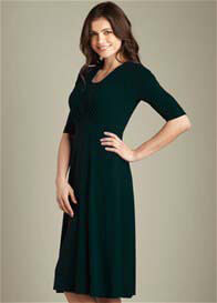 Maternal America - Tummy Tuck Nursing Dress with Sleeves - ON SALE