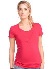 Esprit - Short Sleeve Nursing Tee in Azalea