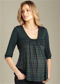 Maternal America - Green Flutter Top