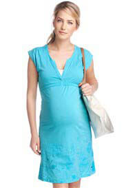 Esprit - Flower Drawing Dress in Blue