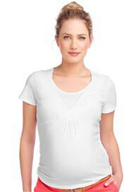 Esprit - Short Sleeve Nursing Tee in White