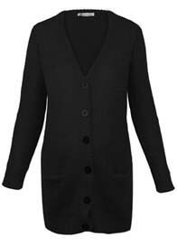 Queen mum - Hairy Cardigan in Black