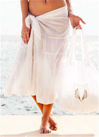 Deshabille - Long Island Sarong in White