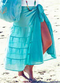 Deshabille - Long Island Sarong in Teal