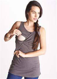 Trimester™ - Maya Nursing Tank in Faded Black