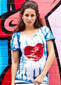 Fillyboo - Sugar High Heart Sequin Tee