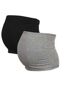 Trimester™ - Reversible Belly Band in Black/Grey