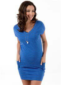 Trimester™ - Kali Pocket Dress in Blue Stripe - ON SALE