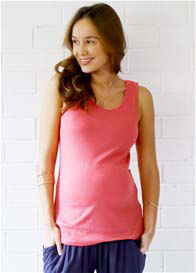 Trimester™ - Vincent Nursing Tank Top in Coral