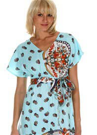 LIL Designs - Messina Maternity Kaftan in Baby Blue