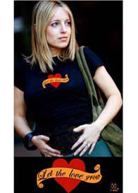 2 chix - Let the Love Grow Maternity Tee