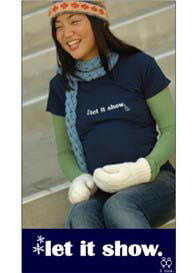2 chix - Let It Show Maternity Tee