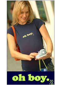 2 chix - Oh Boy Maternity Tee